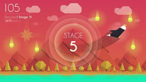 Gameplay of the Paper wings for Android phone or tablet.