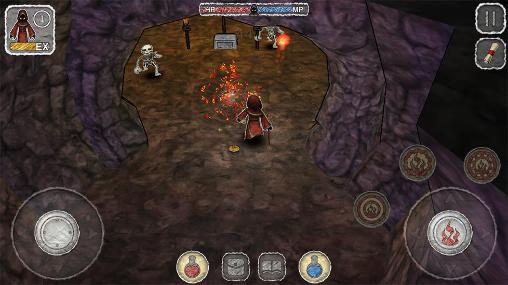 Gameplay of the Paper wizard for Android phone or tablet.