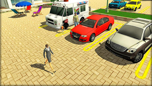 Gameplay of the Parking lot: Real car park sim for Android phone or tablet.