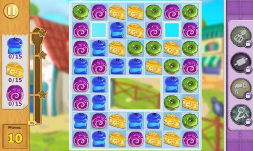 Gameplay of the Pastry picnic for Android phone or tablet.