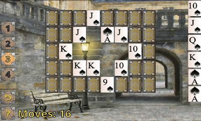 Gameplay of the Brick Spider Solitaire for Android phone or tablet.