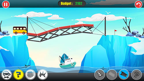 Path of traffic: Bridge building - Android game screenshots.
