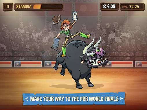 Gameplay of the PBR: Raging bulls for Android phone or tablet.