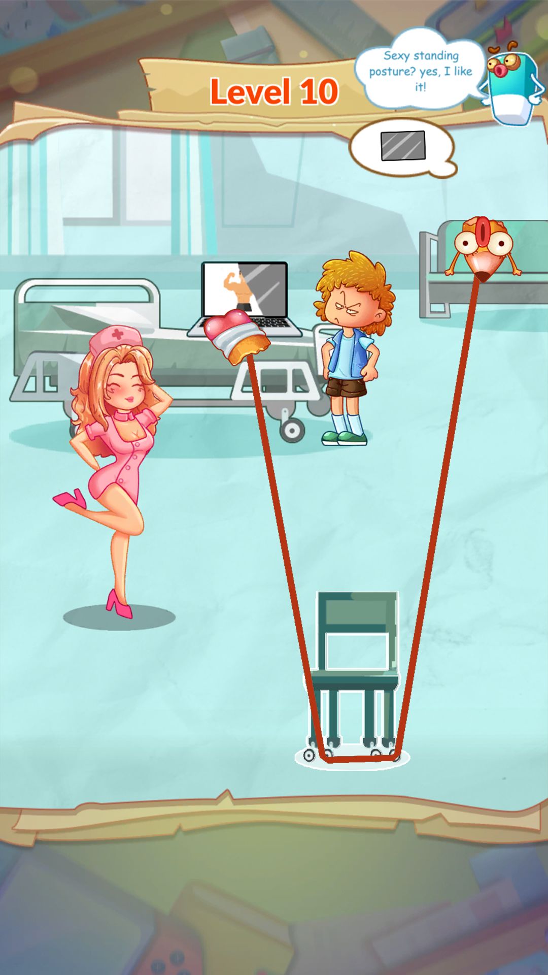 Pencil Eraser: Nurse Puzzle - Android game screenshots.
