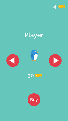 Gameplay of the Penguin run, cartoon for Android phone or tablet.