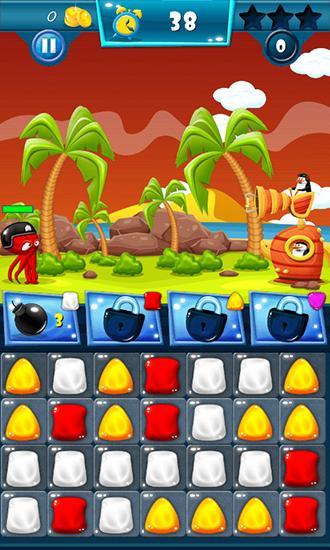 Gameplay of the Penguins: Puzzle island HD for Android phone or tablet.