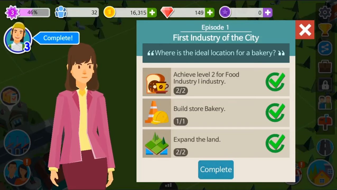 People and The City - Android game screenshots.