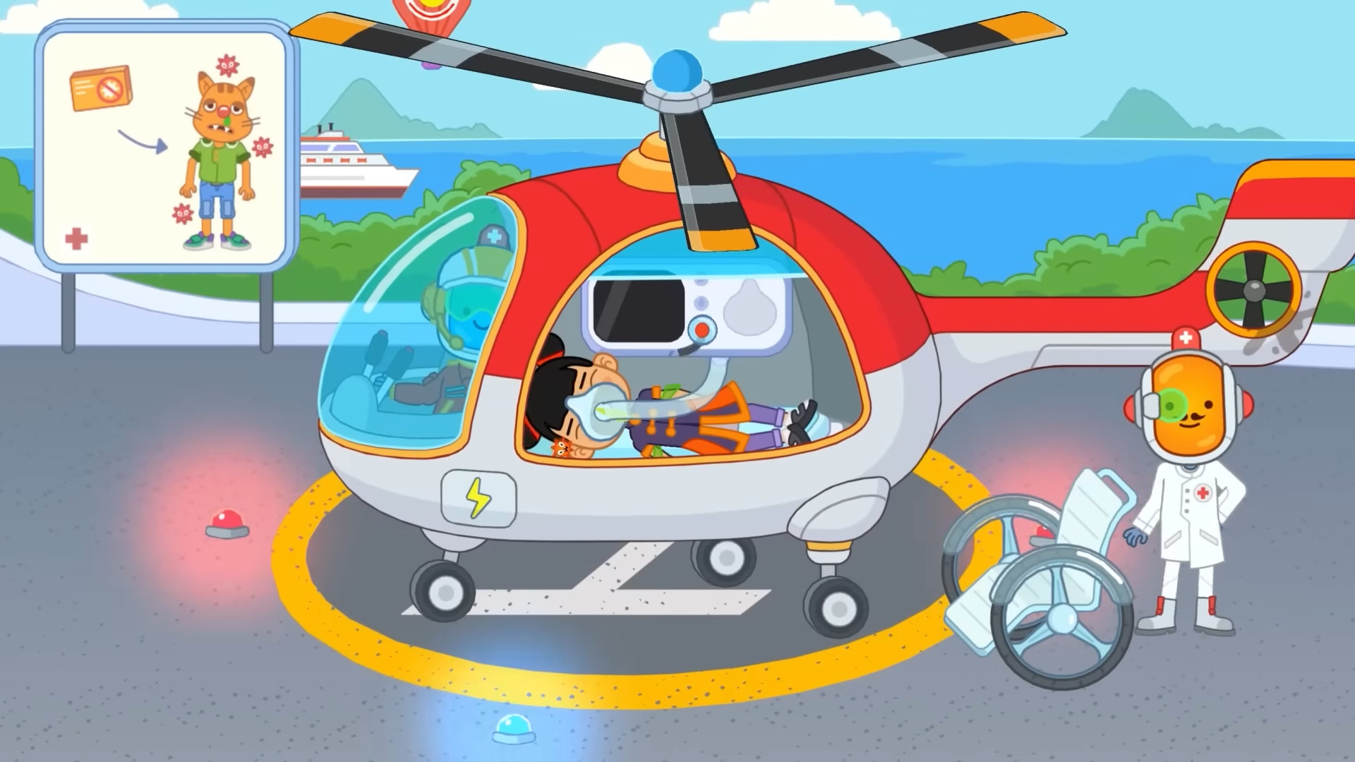 Pepi Hospital 2: Flu Clinic - Android game screenshots.