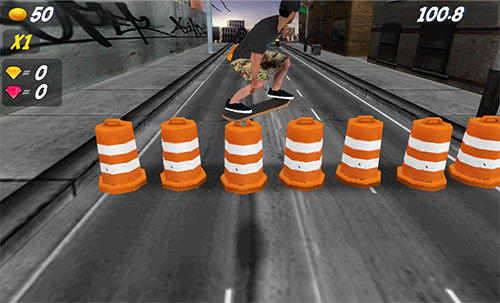 Gameplay of the Pepi skate 2 for Android phone or tablet.
