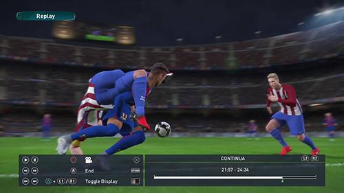 Gameplay of the PES 2017 Pro evolution soccer for Android phone or tablet.