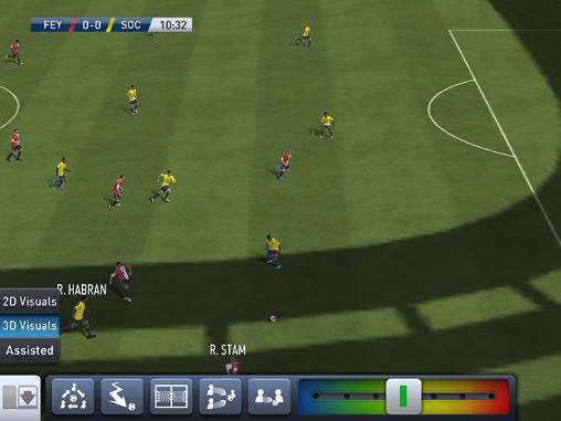 Gameplay of the PES club manager for Android phone or tablet.
