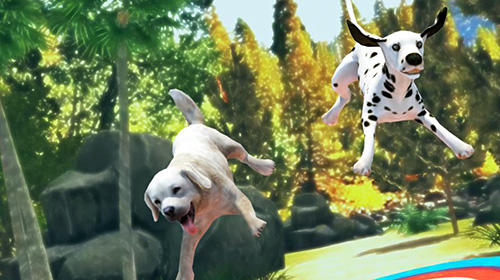 Pet dog games: Pet your dog now in Dog simulator! - Android game screenshots.