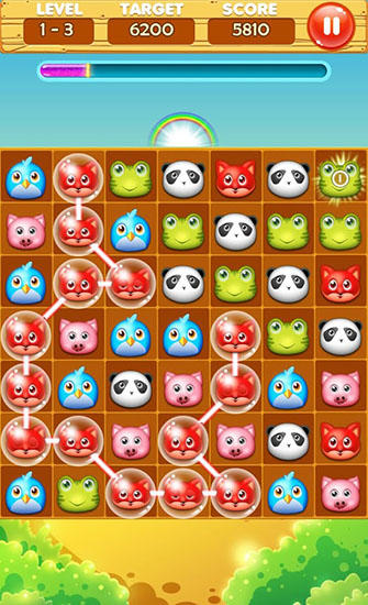 Gameplay of the Pet line for Android phone or tablet.