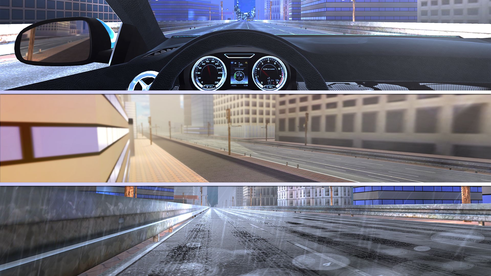 PetrolHead Highway Racing - Android game screenshots.