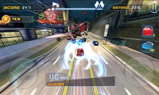 Gameplay of the Phone racing 3D. Car rivals: Real racing for Android phone or tablet.