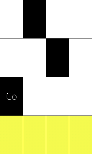 Gameplay of the Piano tiles for Android phone or tablet.