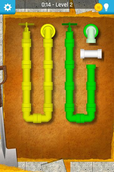 Gameplay of the Pipe twister: Best pipe puzzle for Android phone or tablet.