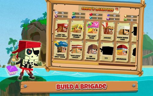 Gameplay of the Pirate bash for Android phone or tablet.
