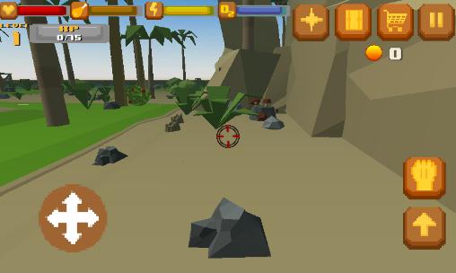 Gameplay of the Pirate craft: Island survival for Android phone or tablet.