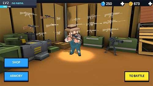 Pixel block gunner online - Android game screenshots.