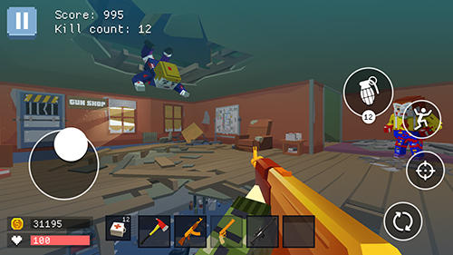 Pixel combat: World of guns - Android game screenshots.