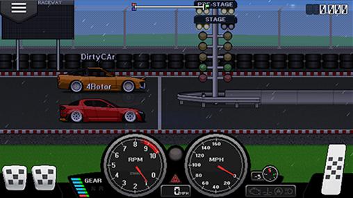 Gameplay of the Pixel car racer for Android phone or tablet.