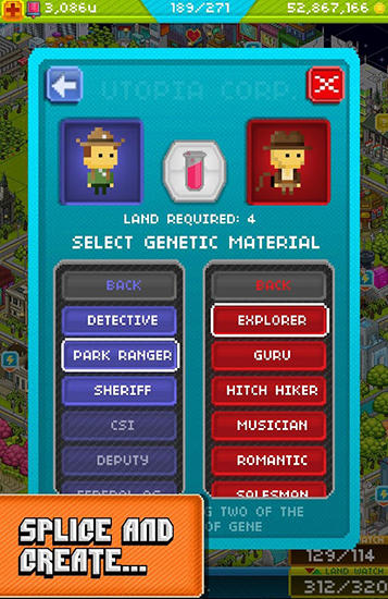 Gameplay of the Pixel people for Android phone or tablet.