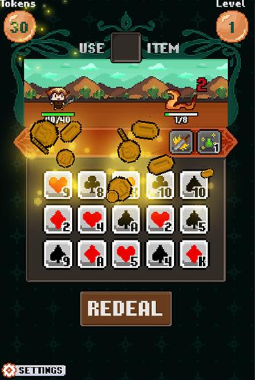 Gameplay of the Pixel poker battle for Android phone or tablet.