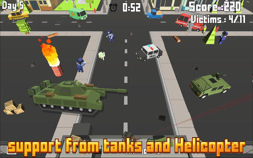 Gameplay of the Pixel shooter: Zombies for Android phone or tablet.