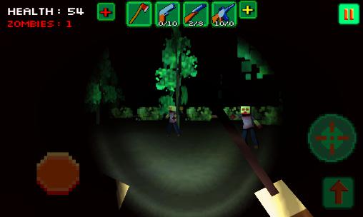 Gameplay of the Pixel zombie: Apocalypse day 3D for Android phone or tablet.