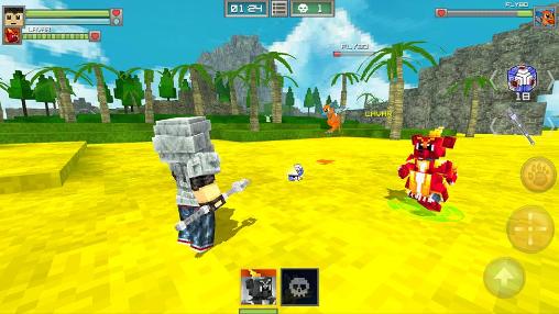 Gameplay of the Pixelmon hunter for Android phone or tablet.