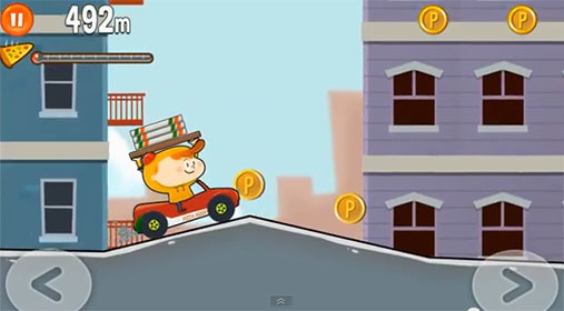 Gameplay of the Pizza riders for Android phone or tablet.