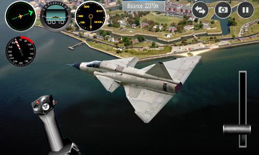 Gameplay of the Plane simulator 3D for Android phone or tablet.