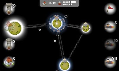 Gameplay of the Planet Wars for Android phone or tablet.