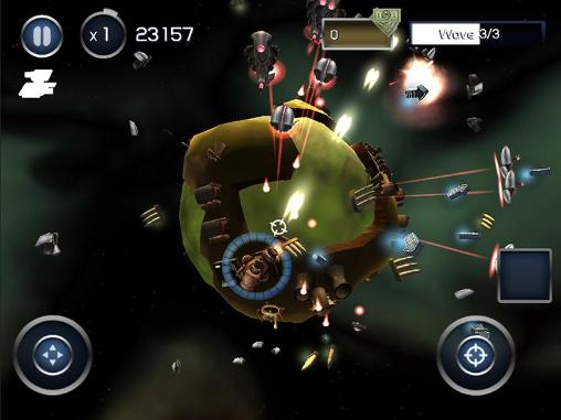 Gameplay of the Planetary guard: Defender for Android phone or tablet.
