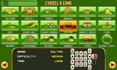 Gameplay of the Platinum Solitaire 3 for Android phone or tablet.