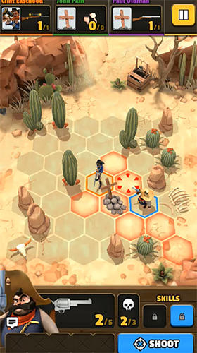 Pocket cowboys: Wild west standoff - Android game screenshots.