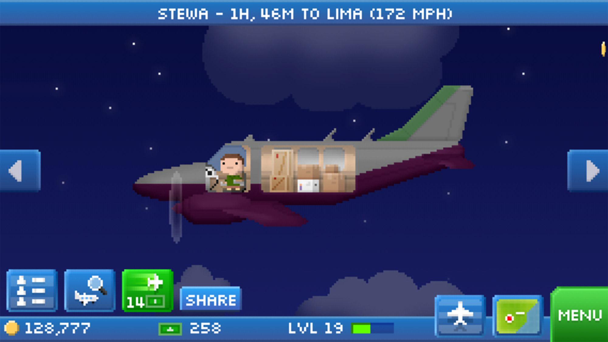 Pocket Planes - Android game screenshots.