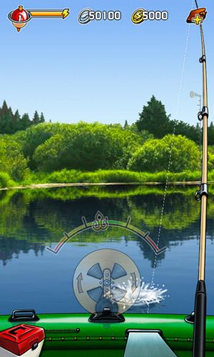 Gameplay of the Pocket fishing for Android phone or tablet.
