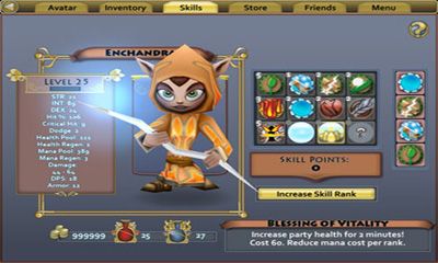Gameplay of the Pocket Legends for Android phone or tablet.