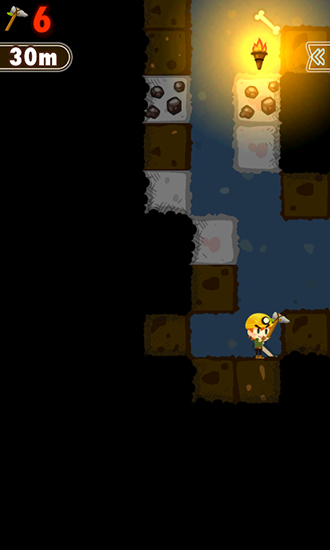 Gameplay of the Pocket mine for Android phone or tablet.