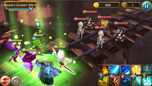 Gameplay of the Pockie heroes for Android phone or tablet.