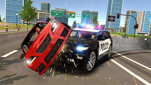 Police car chase: Cop simulator - Android game screenshots.