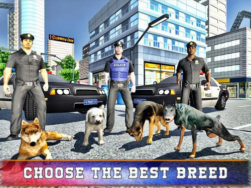 Police dog training simulator - Android game screenshots.