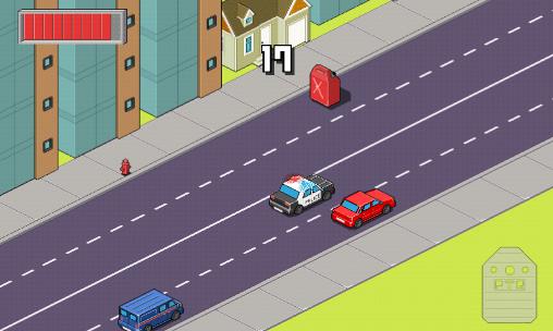 Gameplay of the Police traffic racer for Android phone or tablet.