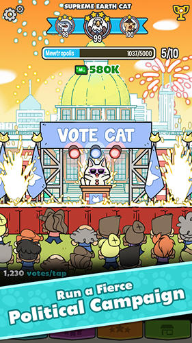 Gameplay of the Politicats for Android phone or tablet.