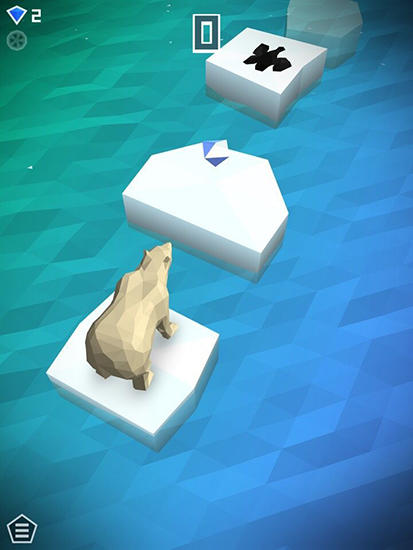 Gameplay of the Polybear: Ice escape for Android phone or tablet.