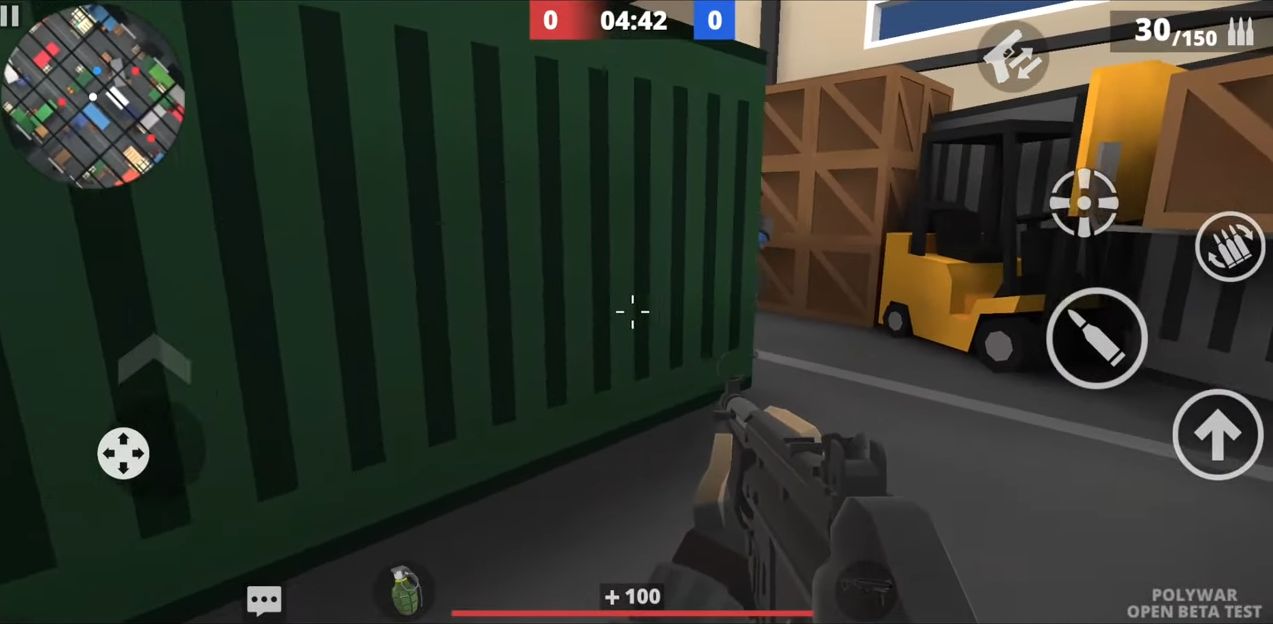 POLYWAR: FPS online shooter - Android game screenshots.
