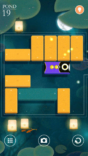 Pond journey: Unblock me - Android game screenshots.