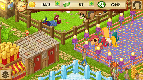 Pony park tycoon - Android game screenshots.